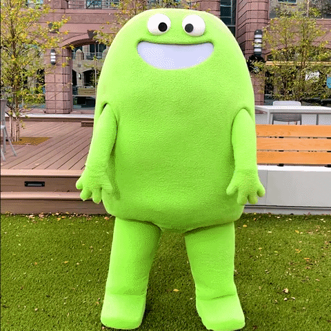 Cricket Wireless Mascot Squats GIF