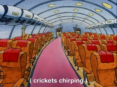 Crickets Chirping Rocko At Conference Hall GIF