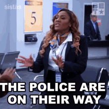 Crime Scene Police Woman Under Control GIF