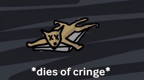 Cringe Cat Death GIF