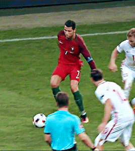 Cristiano Pepe Portugal Kicking The Ball GIF