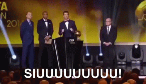 Cristiano Ronaldo Awards Night Siu GIF