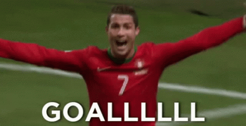 Cristiano Ronaldo Goal Celebration GIF