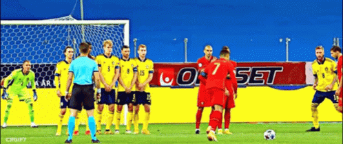Cristiano Ronaldo Scoring A Free Kick Goal GIF