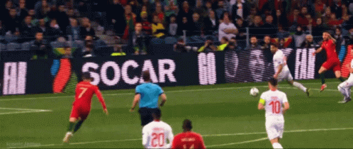Cristiano Ronaldo Scoring A Goal Good Kick GIF