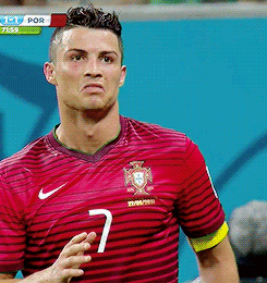 Cristiano Ronaldo Scoring A Goal Nothing Hand And Head Sign GIF