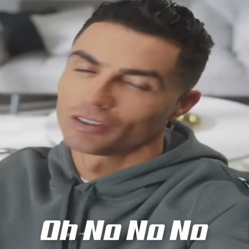 Cristiano Ronaldo Shaking Head Siu GIF