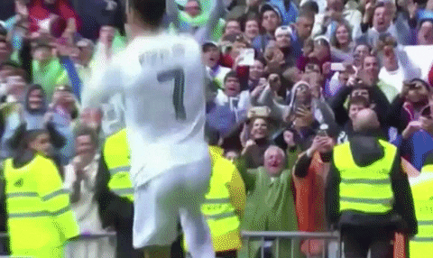 Cristiano Ronaldo Siu Outstretched Celebration GIF