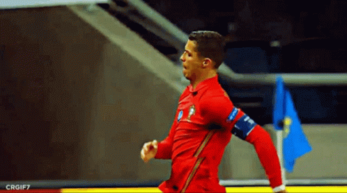 Cristiano Ronaldo Winning Jump Fist Pump Siu GIF