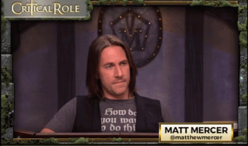 Critical Role Matthew Mercer Middle Finger Up GIF