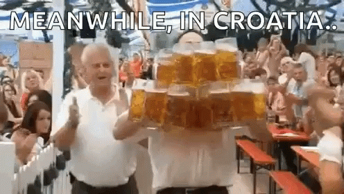 Croatia Beer Celebration GIF
