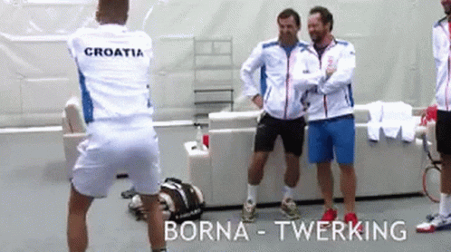 Croatia Borna Coric Twerking GIF