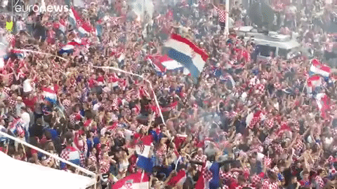 Croatia Crowd Cheering GIF