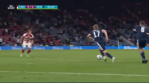 Croatia Vs Scotland Soccer Game ITV Sport GIF