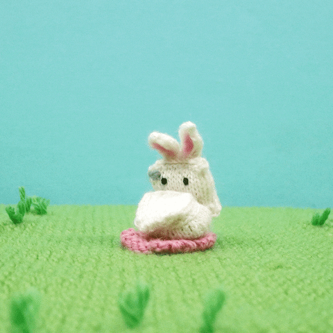 Crochet Bunny Hopping GIF