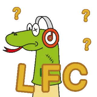 Crocodile Wearing Headphones with LFC
