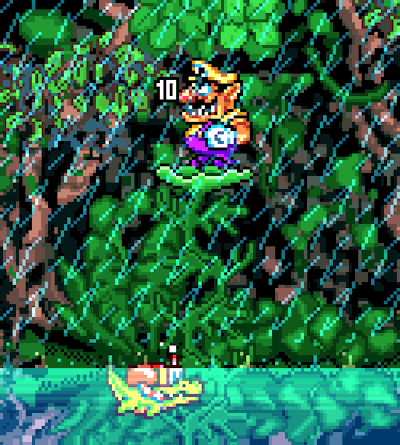 Crocs Jumping Out Of Water Wario GIF