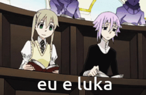 Crona And Maka Studying GIF
