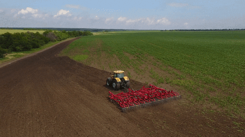 Crop Harvest View Shot GIF