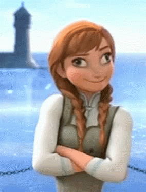 Cross Eyed Funny Disney Anna GIF