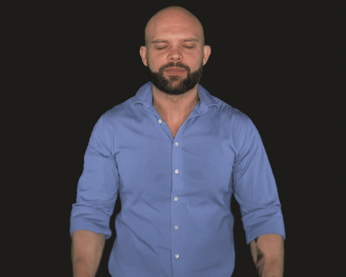 Cross Fingers Man Manifesting GIF