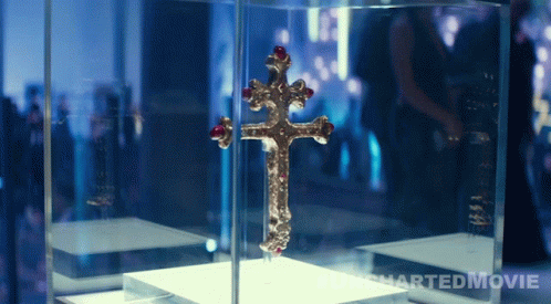 Cross in Glass Case Charted Movie
