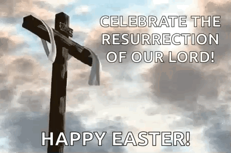 Cross with Celebrate Resurrection of Our Lord
