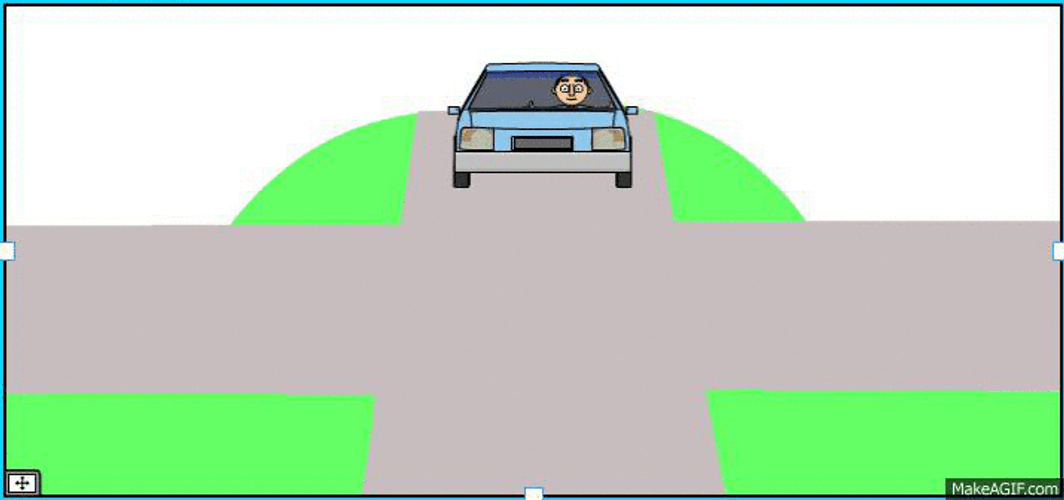 Crossroads Car Crash Animate GIF