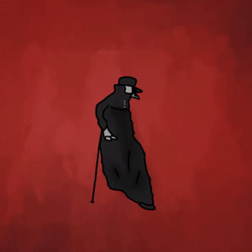 Crow Mask Plague Doctor Phonk Walking GIF