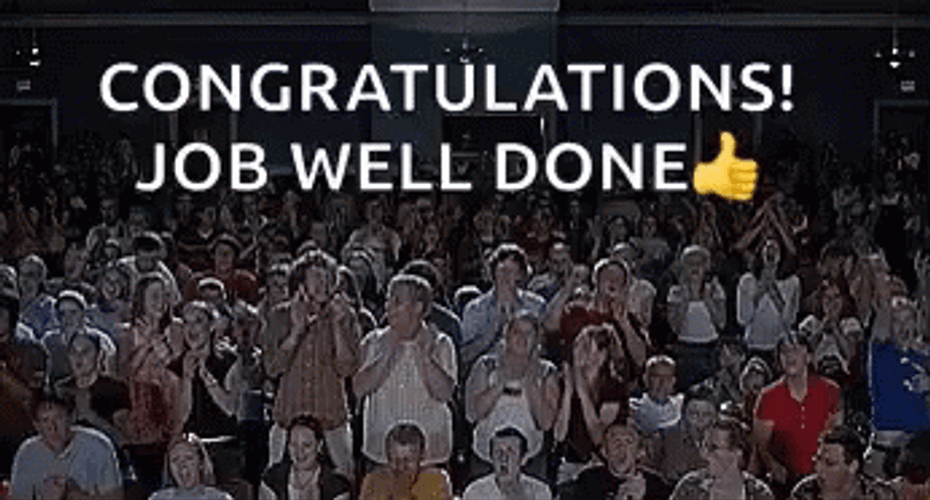 Crowd Applaud Well Done Congratulations GIF