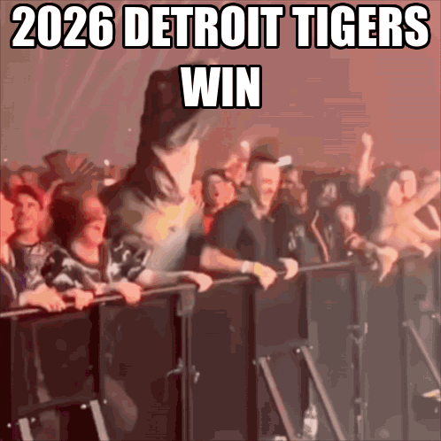 Crowd Behind Fence 2026 Detroit Tigers Win