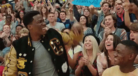 Central Intelligence Kevin Hart Crowd Cheering GIF