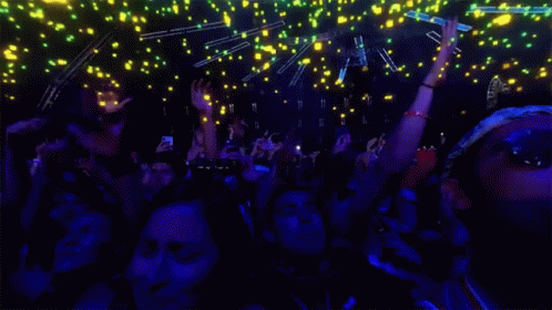 Fascinating Coachella Crowd Cheering GIF