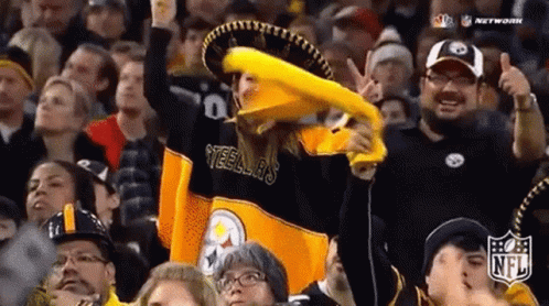 Crowd Cheering For Steelers GIF