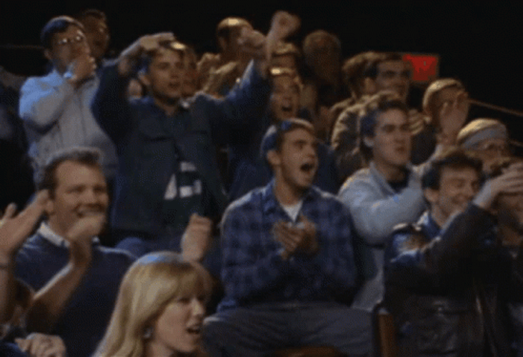 Crowd Cheering Hard Clapping GIF