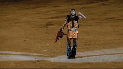 Crowd Cheering Man In Coca-Cola Shirt GIF