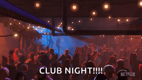 Crowd Dancing at Club Night