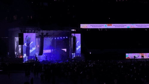 Crowd in Front of Technical High Party Stage