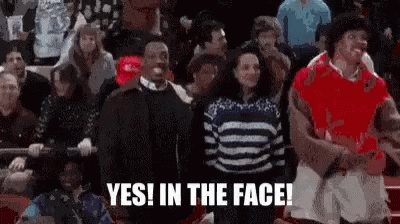 Crowd in Stadium Saying Yes in the Face