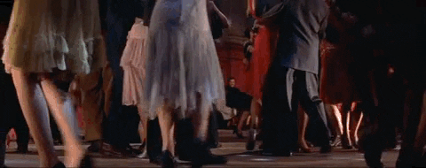 Crowd Legs Dancing Classic Film GIF