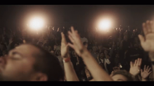 Crowd Of People At Concert GIF