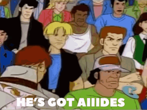 Crowd Of People He's Got Aiiides GIF