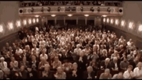 Crowd Proudly Standing GIF