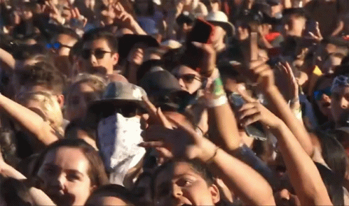 Crowd Side To Side Sway At Coachella GIF