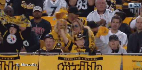 Crowd Watching Football Game With The Incredible Banner GIF