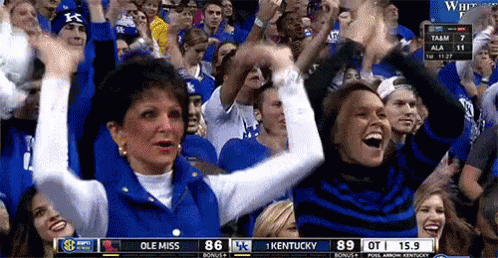 Crowd Watching Kentucky Game GIF
