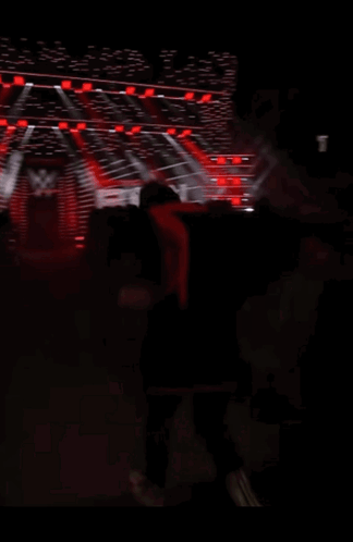 Crowd Watching Raw Wrestling Show