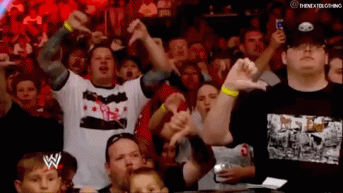 Crowd Watching Wrestling Match Next Big Thing Shirt