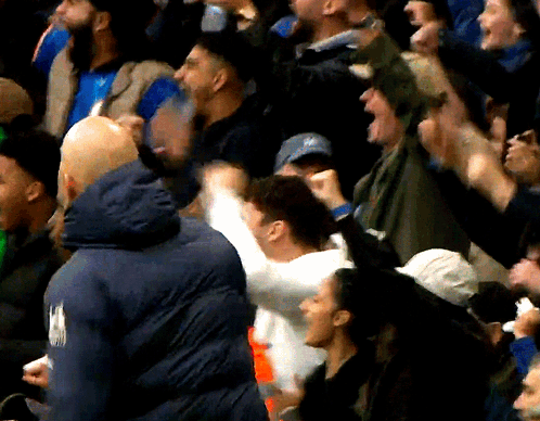 Crowd With Chicago Jacket GIF