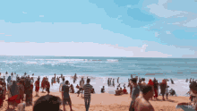 Crowded Beach Day GIF
